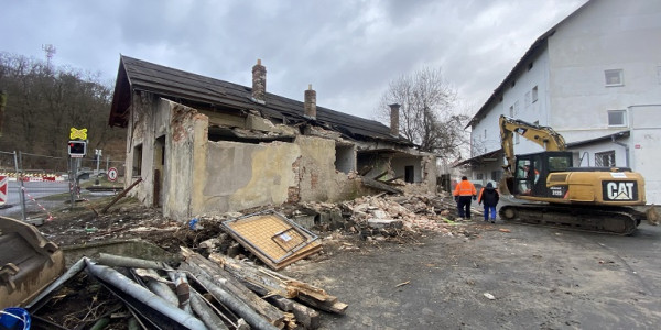 Demolice objektu ČD