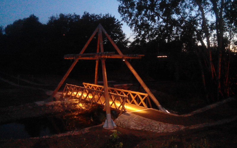 Cyklostezka Klenice, lávka, MB