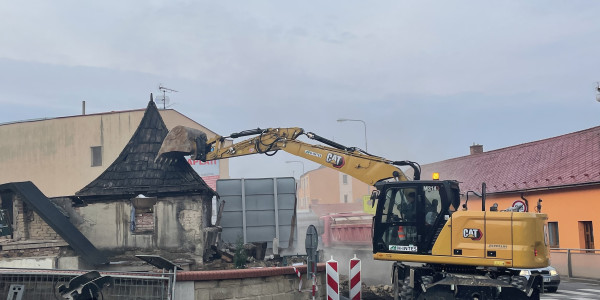 Demolice objektu v Ptácké ulici, Mladá Boleslav