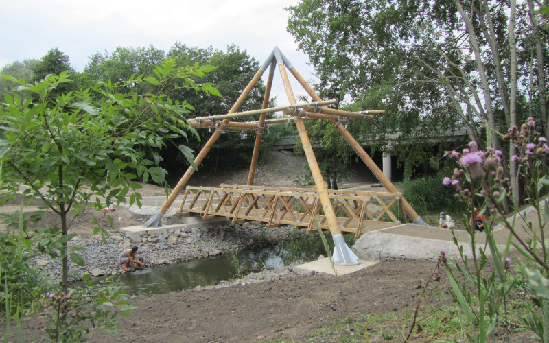 Cyklostezka Klenice, lávka, MB