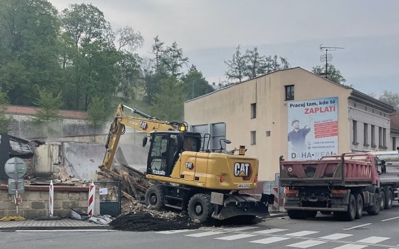 Demolice objektu v Ptácké ulici, Mladá Boleslav