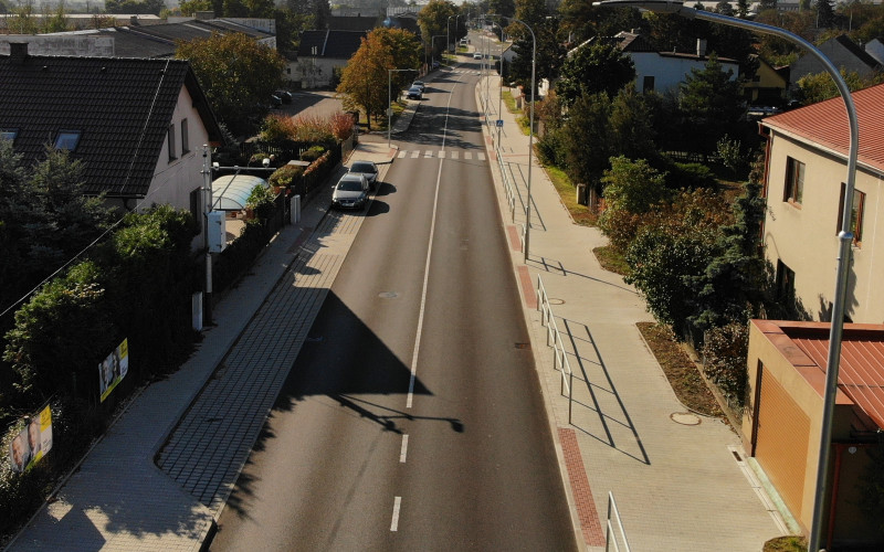 Rekonstrukce ulice Pražská v Bezděčíně - II. etapa, vč. cyklostezky