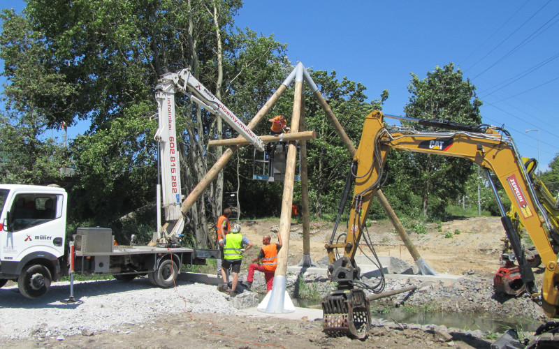 Cyklostezka Klenice, lávka, MB