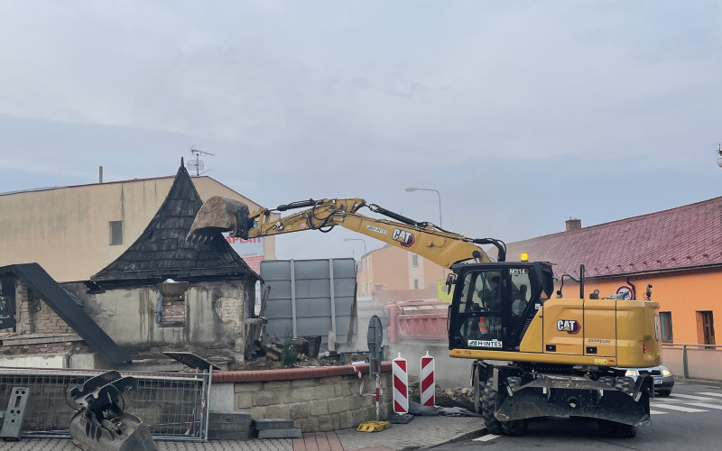 Demolice objektu v Ptácké ulici, Mladá Boleslav